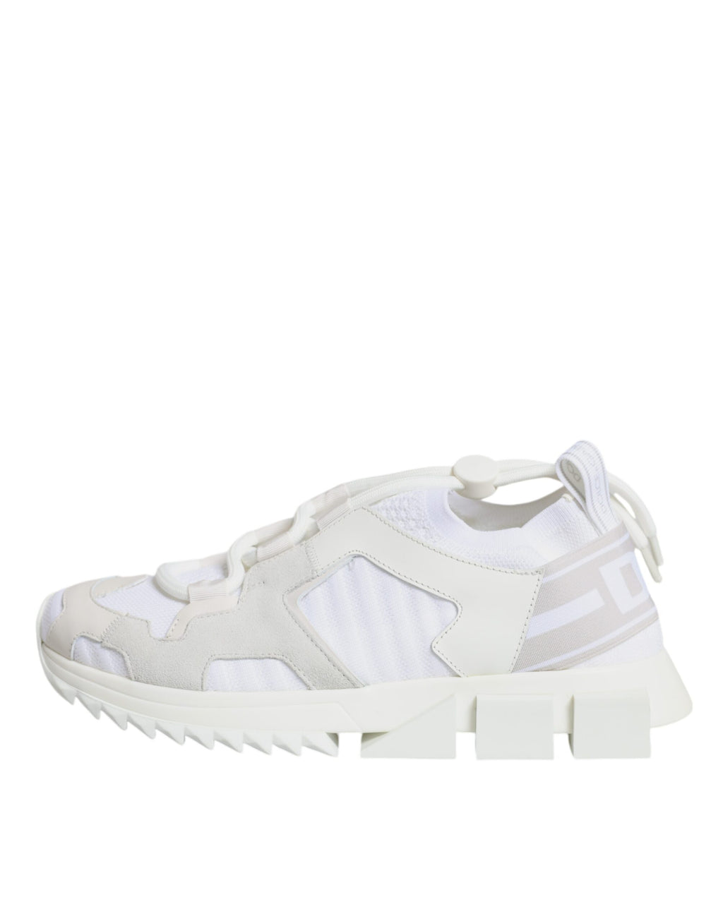 Chaussures de trekking Dolce & Gabbana Sorrento en mesh blanc, baskets élégantes pour randonnée et style décontracté.