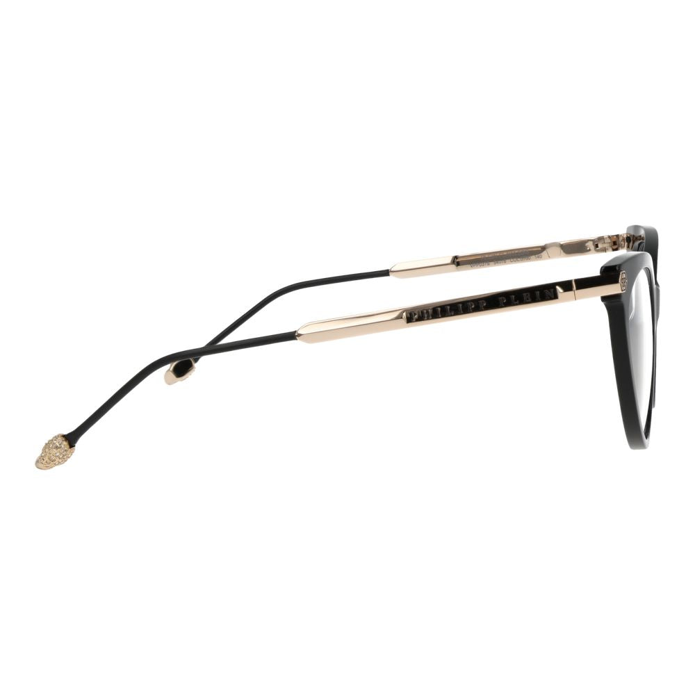 Lunettes à monture en acétate de cellulose noire de Philipp Plein, design moderne et élégant pour un style sophistiqué.