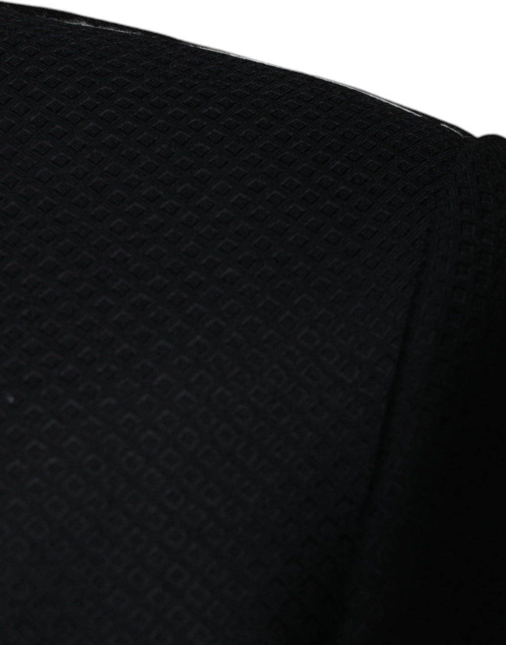 Blazer noir Dolce & Gabbana MARTINI Bee à double boutonnage, coupe élégante et détails distinctifs.