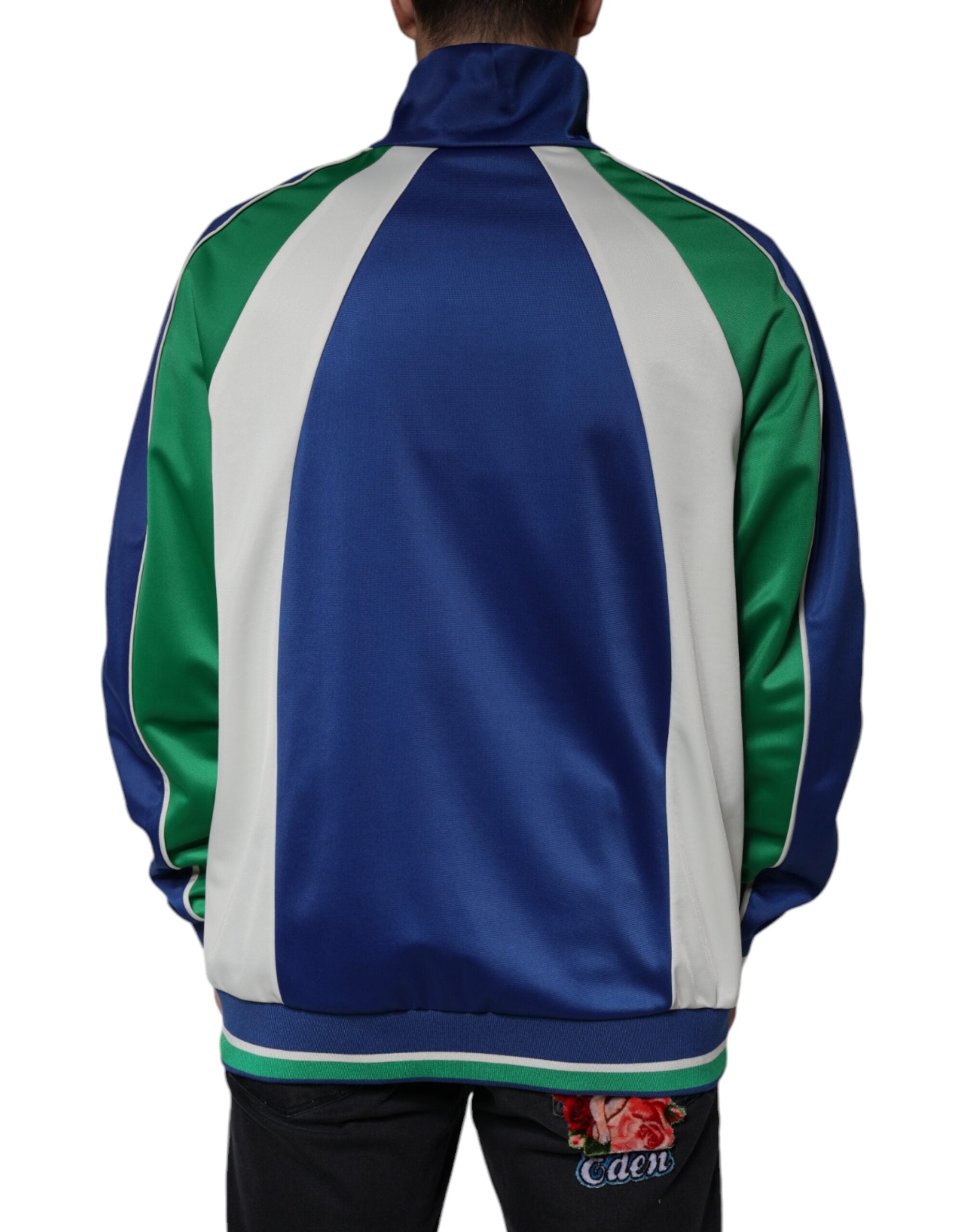 Veste bombers en polyester multicolore de Dolce & Gabbana, coupe pleine zippée et design tendance.