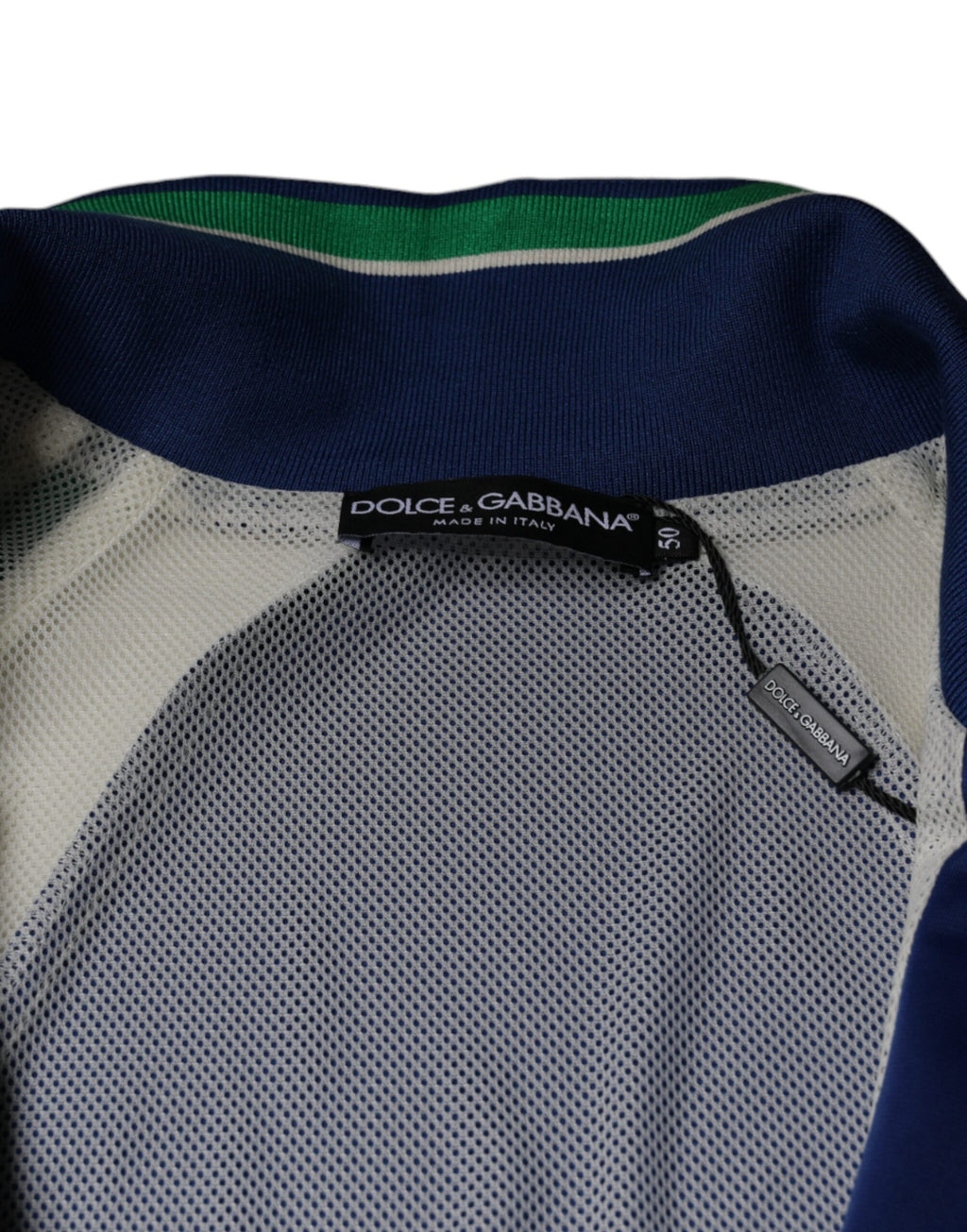 Veste bomber en polyester multicolore de Dolce & Gabbana avec fermeture éclair complète, style moderne et élégant.