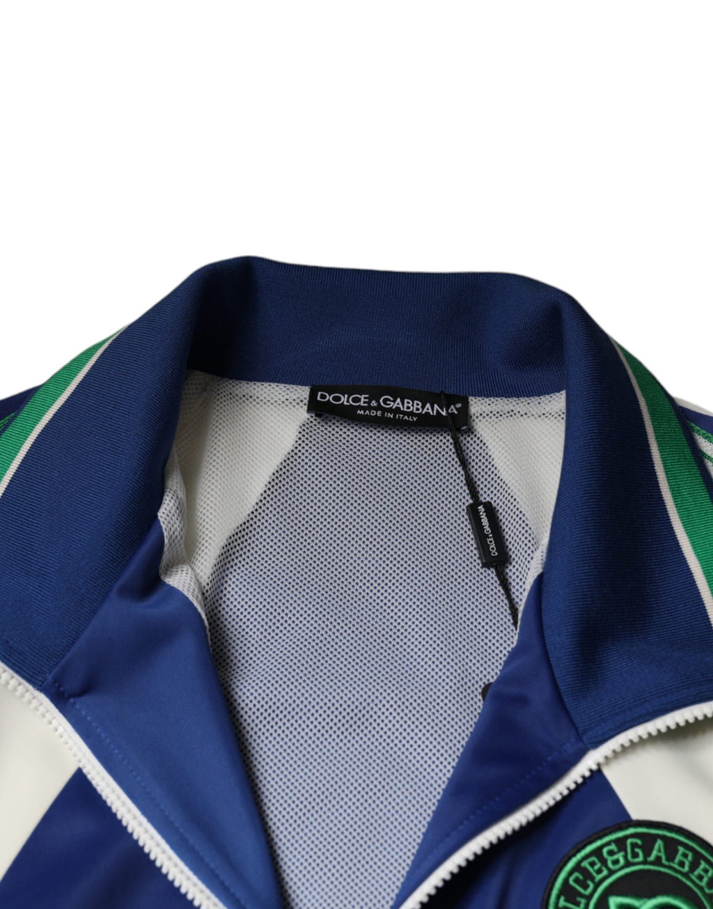 Veste bomber Dolce & Gabbana en polyester multicolore avec fermeture éclair complète, mode élégante et moderne.
