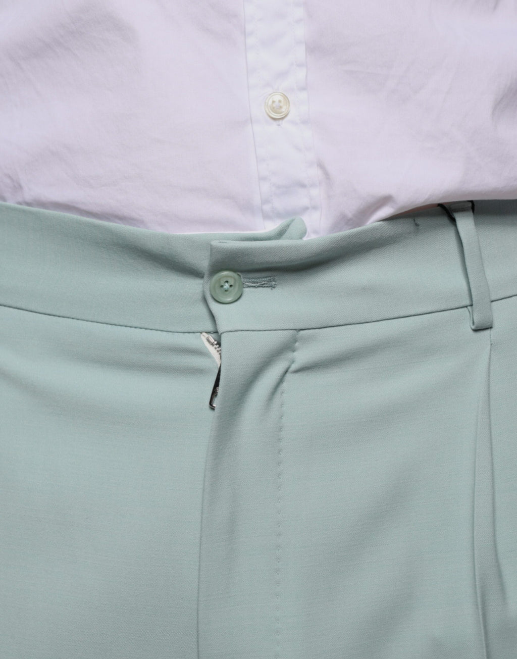 Pantalons en coton vert menthe de Dolce & Gabbana, style élégant et confortable, pour femme.