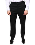 Pantalon homme Dolce & Gabbana en laine noire, coupe skinny, style élégant pour dressing formel.
