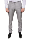 Pantalon en laine gris clair Dolce & Gabbana pour homme, coupe élégante et détails sophistiqués visibles sur l'image.