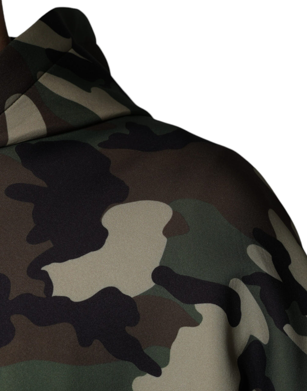 Sweat à capuche multicolore camouflage Dolce & Gabbana, sweat-shirt tendance en coton avec logo brodé.