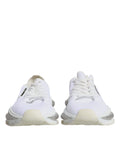 Chaussures sneakers basses blanches Dolce & Gabbana Airmaster pour homme, vue de face sur fond blanc