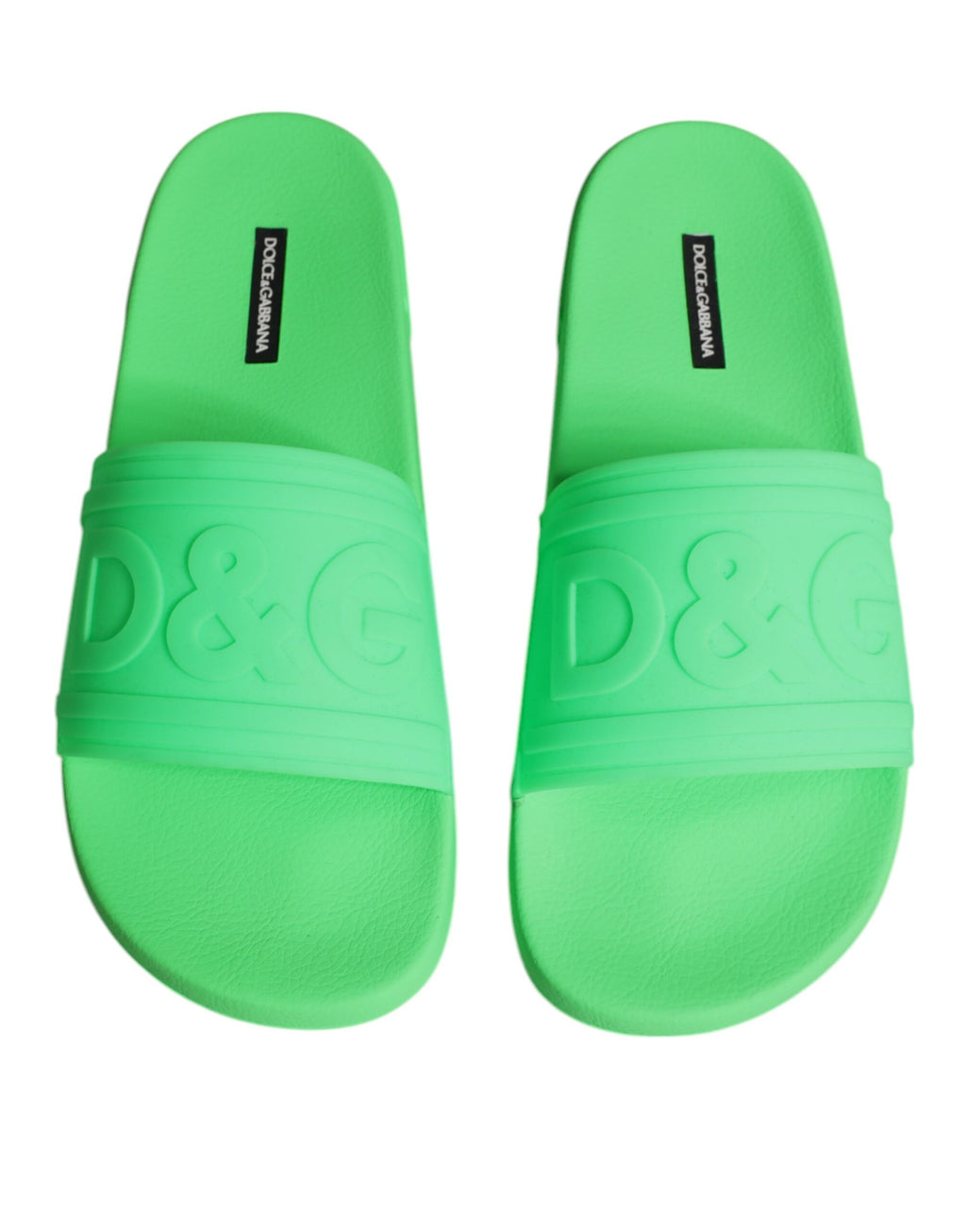 Sandales en cuir vert Dolce & Gabbana, chaussures de plage élégantes pour femmes, avec semelle confortable et style chic.