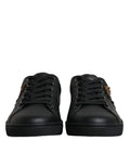Chaussures sneakers pour homme Dolce & Gabbana London Sacred Heart en noir, design élégant avec logo et détails stylés.