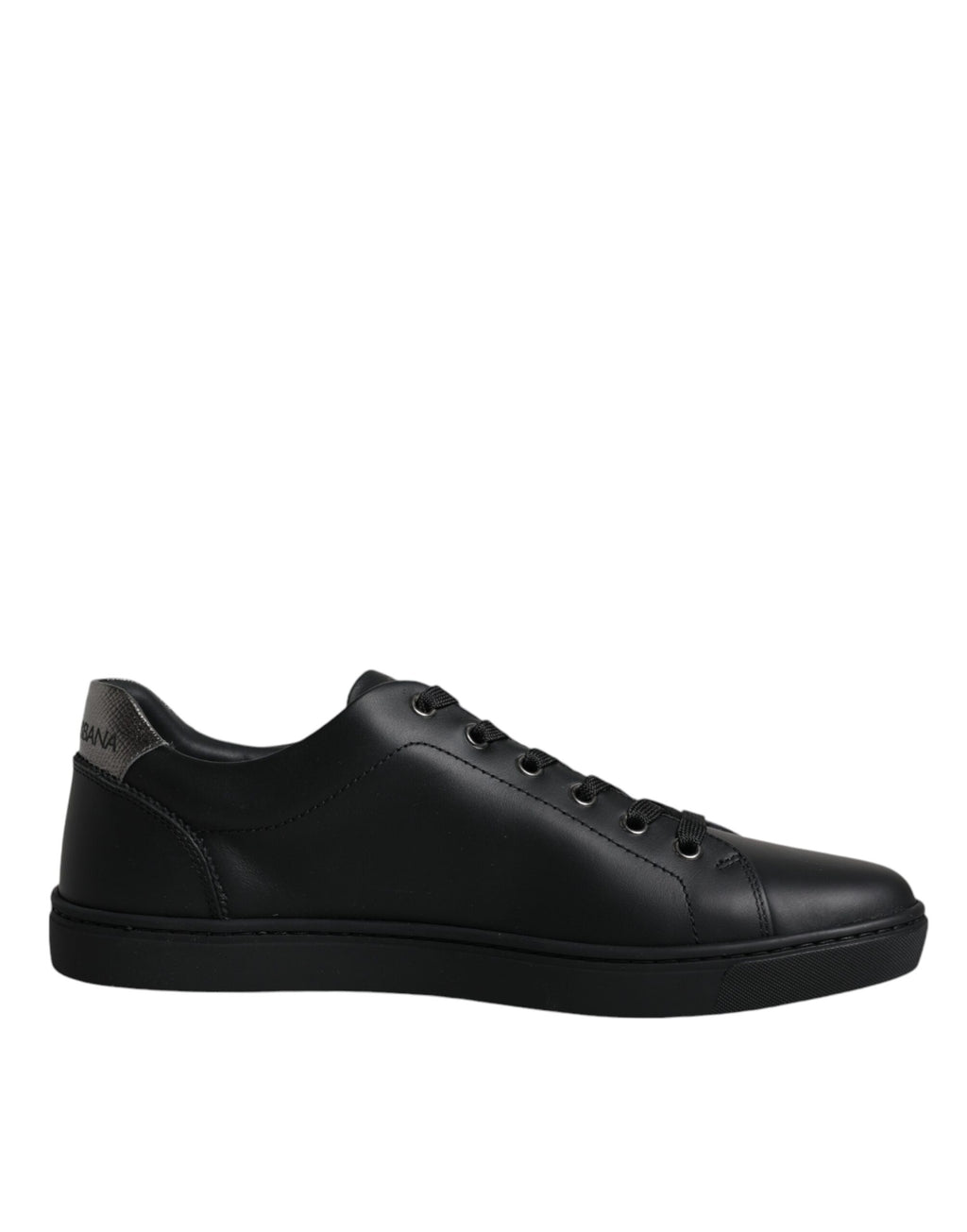Chaussures sneakers pour hommes Dolce & Gabbana London Sacred Heart en noir, design élégant et moderne.