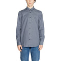 Armani Exchange blaues Baumwollhemd
