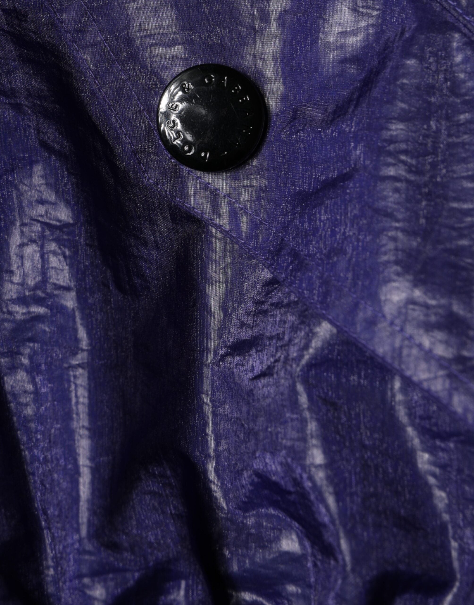 Veste bomber en coton stretch bleu de Dolce & Gabbana avec fermeture éclair complète, style élégant et moderne.