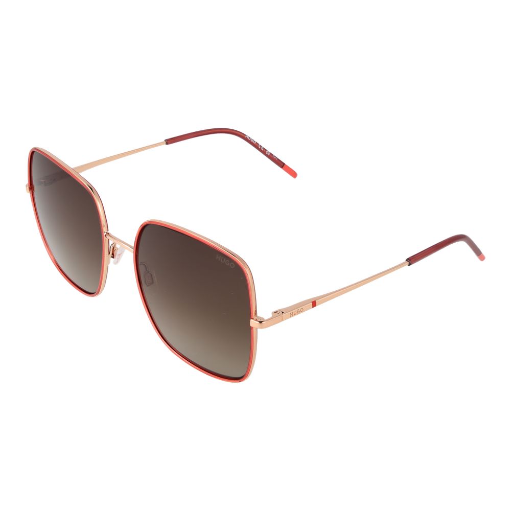 Lunettes de soleil multifacettes en métal multicolore de Hugo Boss, avec monture élégante et design moderne.