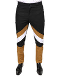 Pantalon skinny en coton à rayures multicolores de Dolce & Gabbana, style ajusté et tendance.