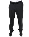 Pantalon homme Dolce & Gabbana en laine noire pour costume formel, vue de face sur un fond neutre.