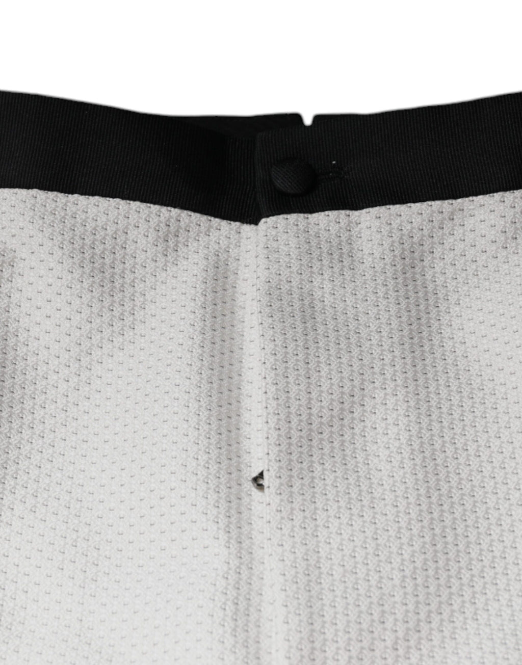 Pantalons habillés en polyester blanc de Dolce & Gabbana, style formel pour homme.