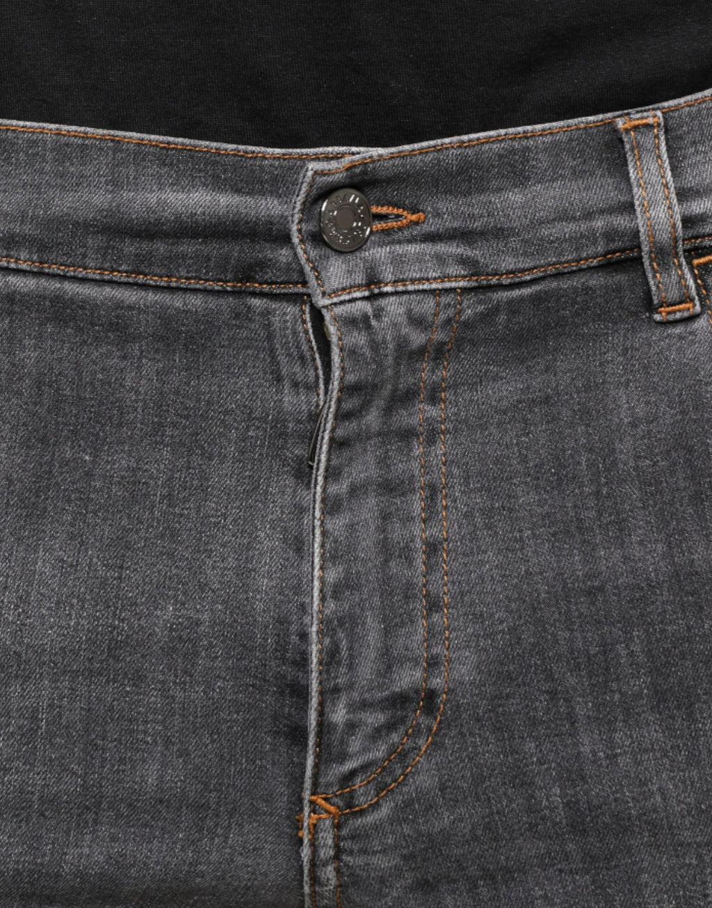 Jean slim en denim stretch gris foncé Dolce & Gabbana, coupe skinny, en coton pour un style moderne et ajusté.