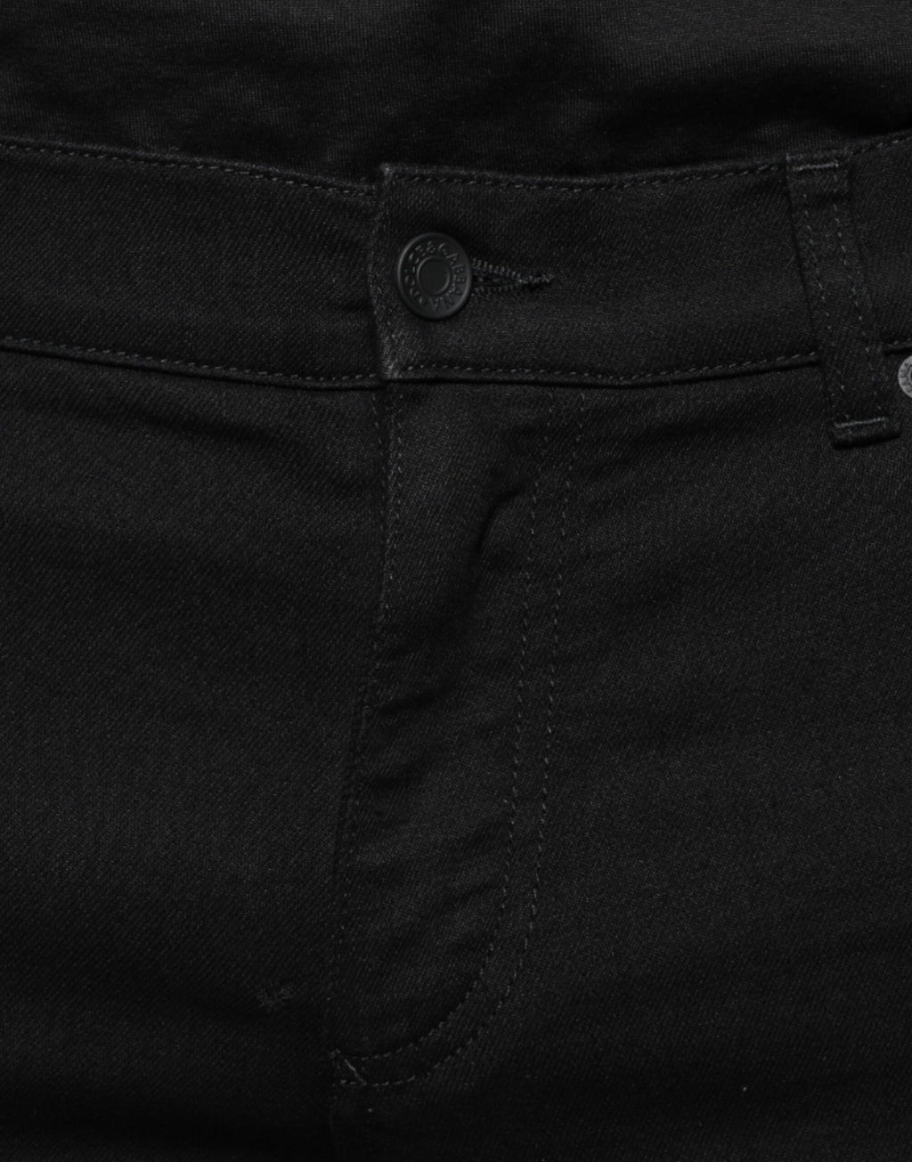 Jeans homme skinny en coton stretch noir de Dolce & Gabbana, coupe ajustée et détail classique en denim.