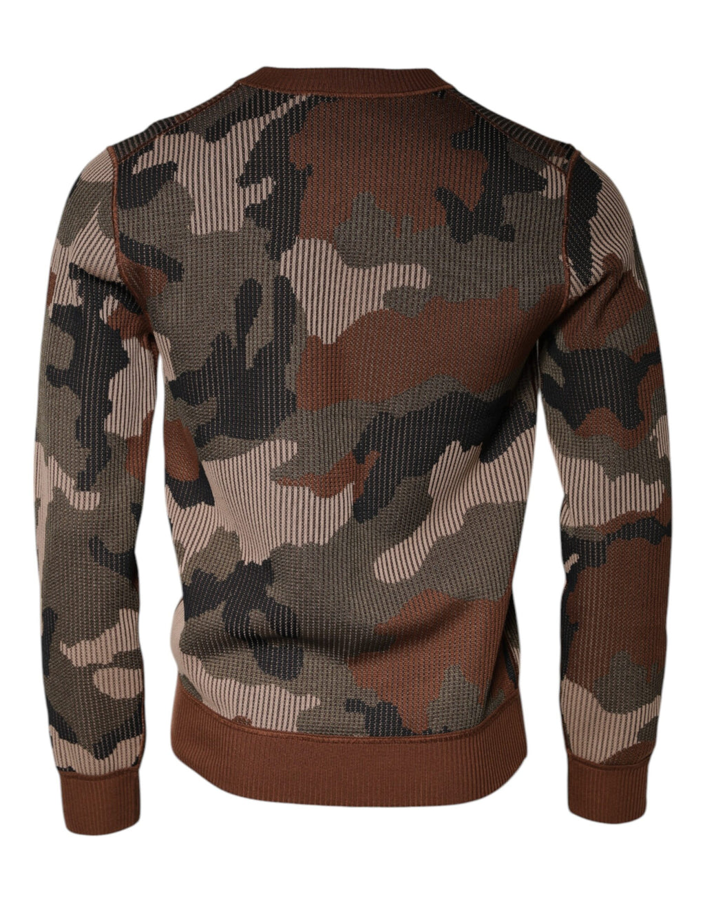 Pull homme Dolce & Gabbana à motif camouflage multicolore, pull-over élégant avec design tendance.