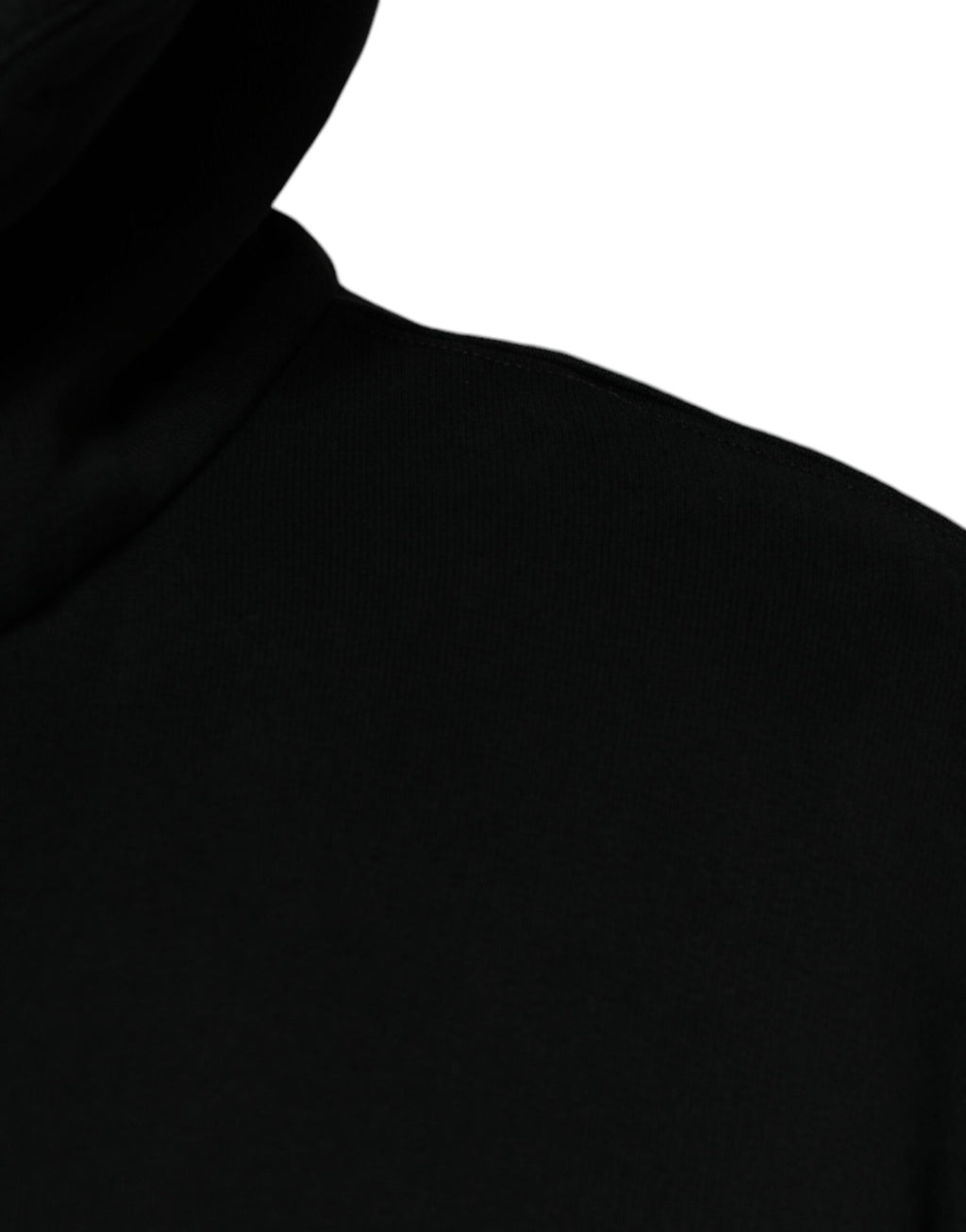 Sweat à capuche zippé Dolce & Gabbana noir avec plaque logo, style décontracté et design élégant, visible sur l'image.