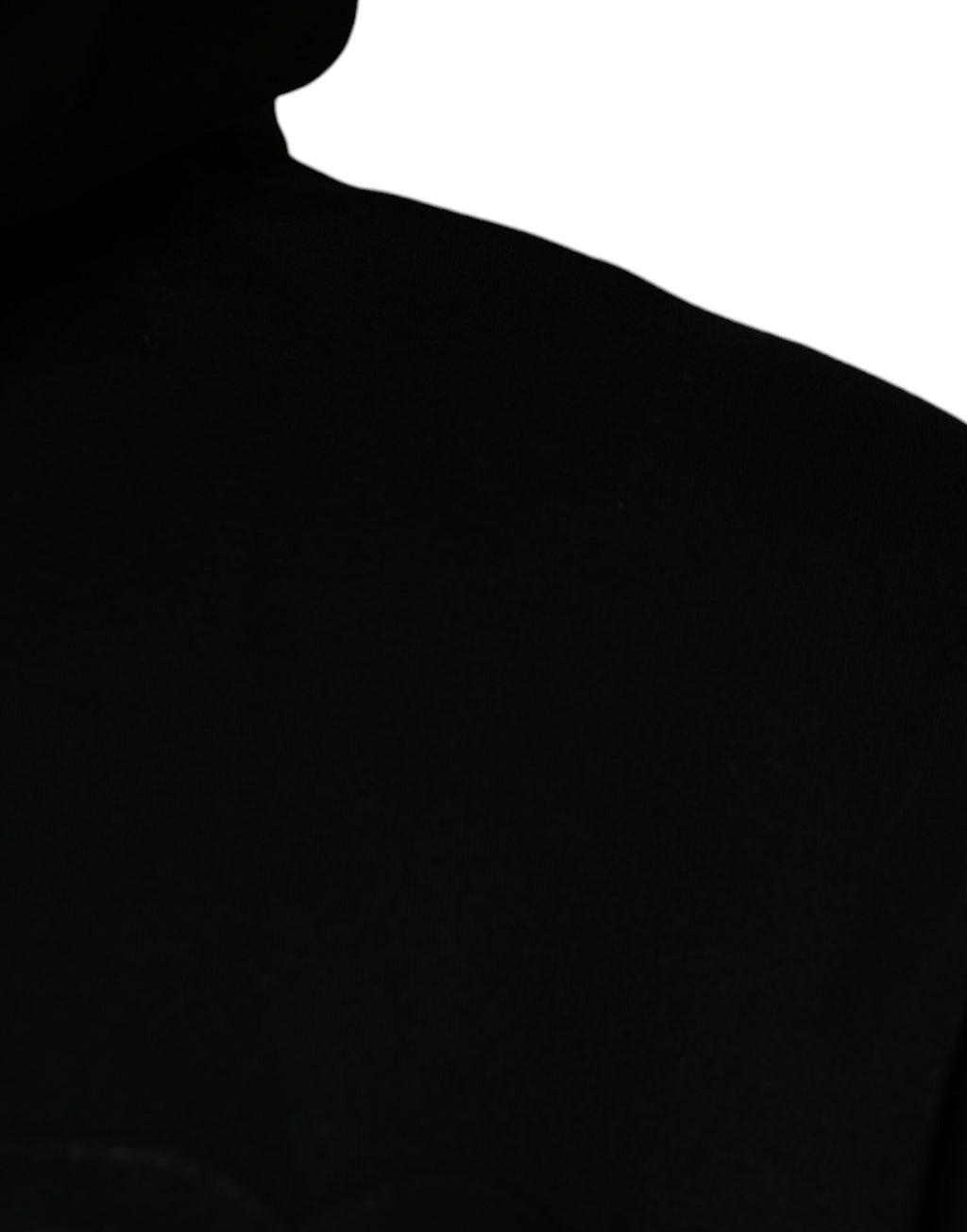 Sweat-shirt à capuche en coton noir Dolce & Gabbana avec poche, style décontracté et élégant pour homme.