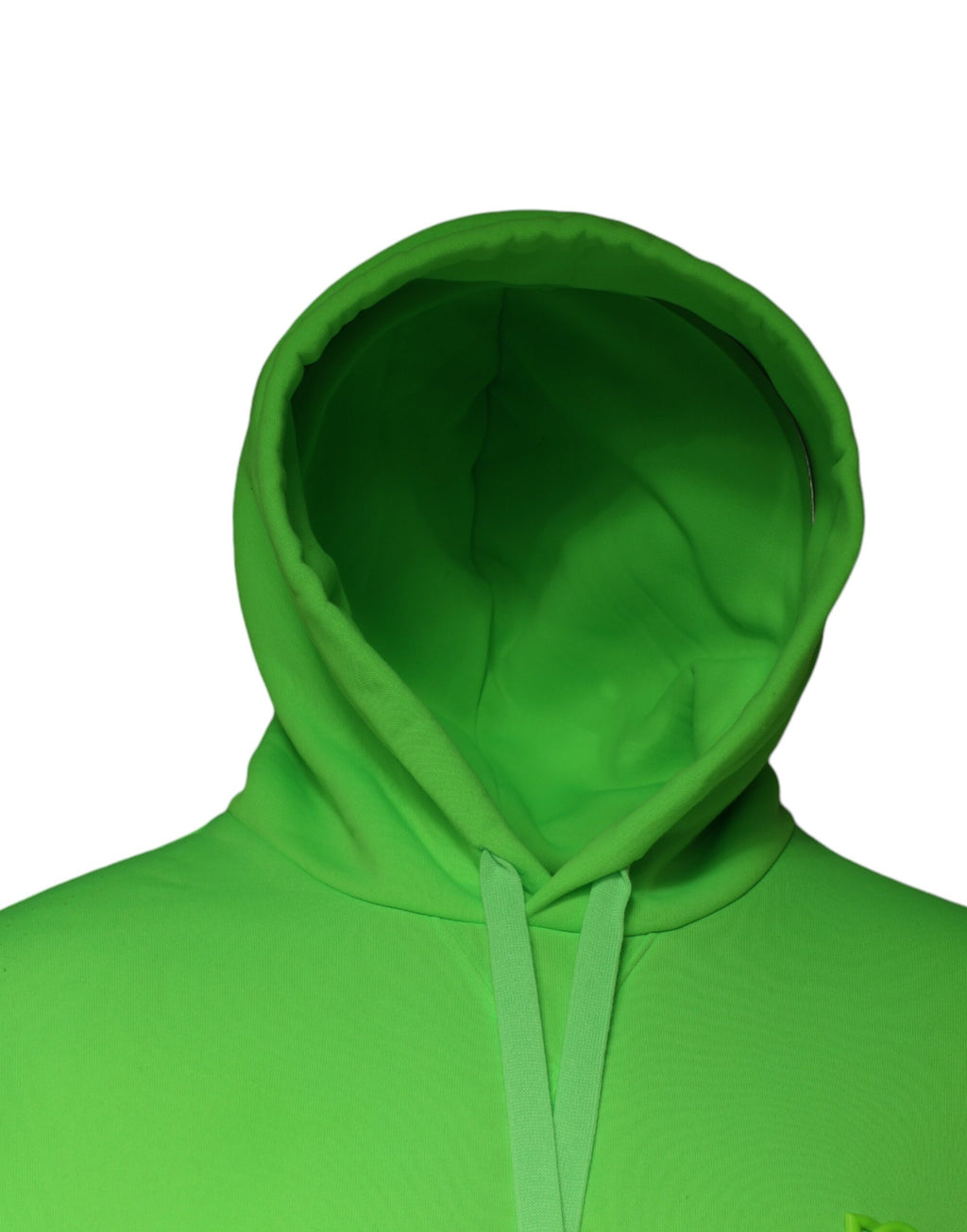 Sweat-shirt à capuche Dolce & Gabbana vert avec logo, pull-over en molleton confortable et tendance.