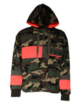 Sweat à capuche homme Dolce & Gabbana multicolore camouflage, sweat-shirt à capuche avec motif de camouflage coloré.