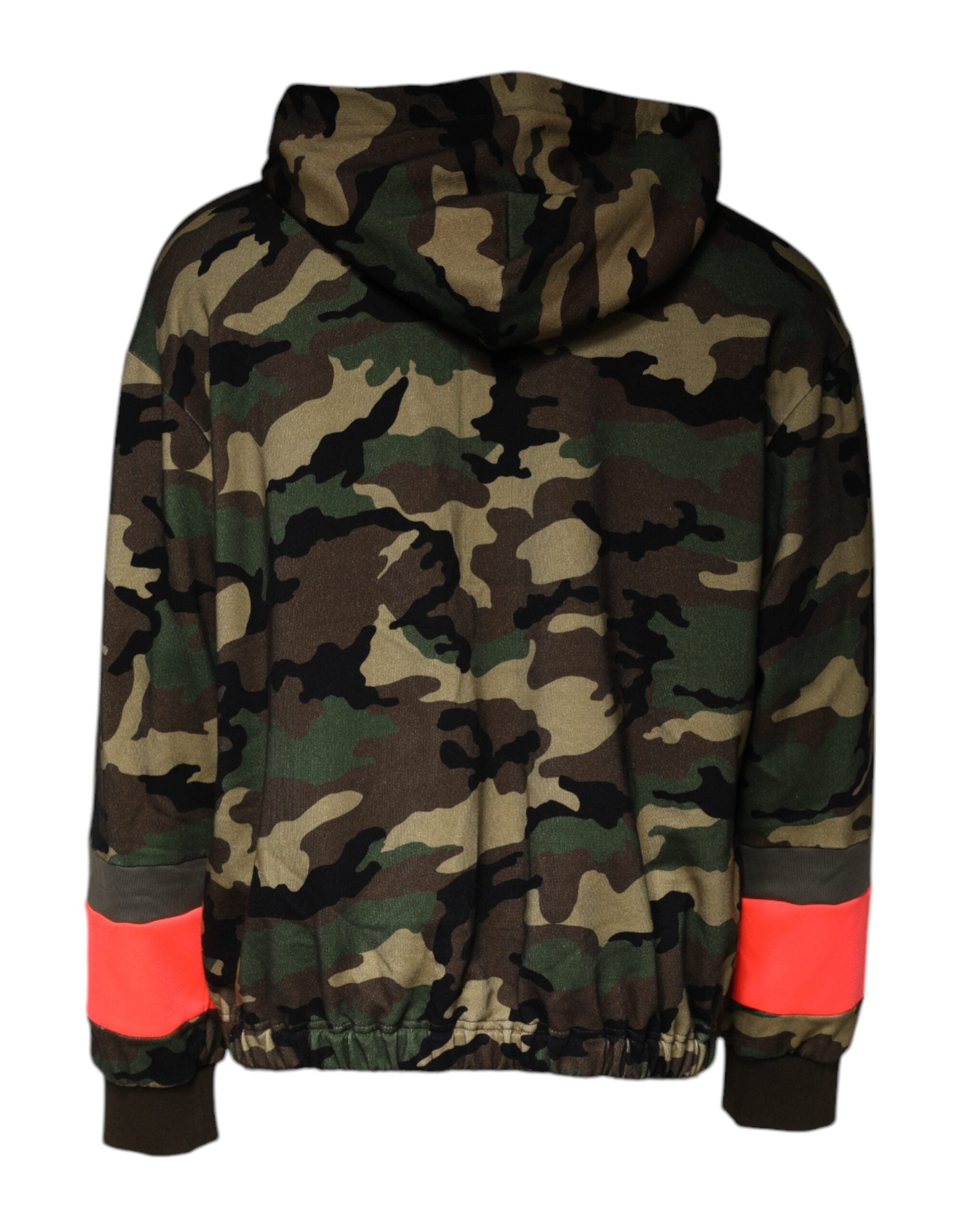 Sweat-shirt à capuche pour hommes Dolce & Gabbana, multicolore avec motif camouflage, confortable et tendance.