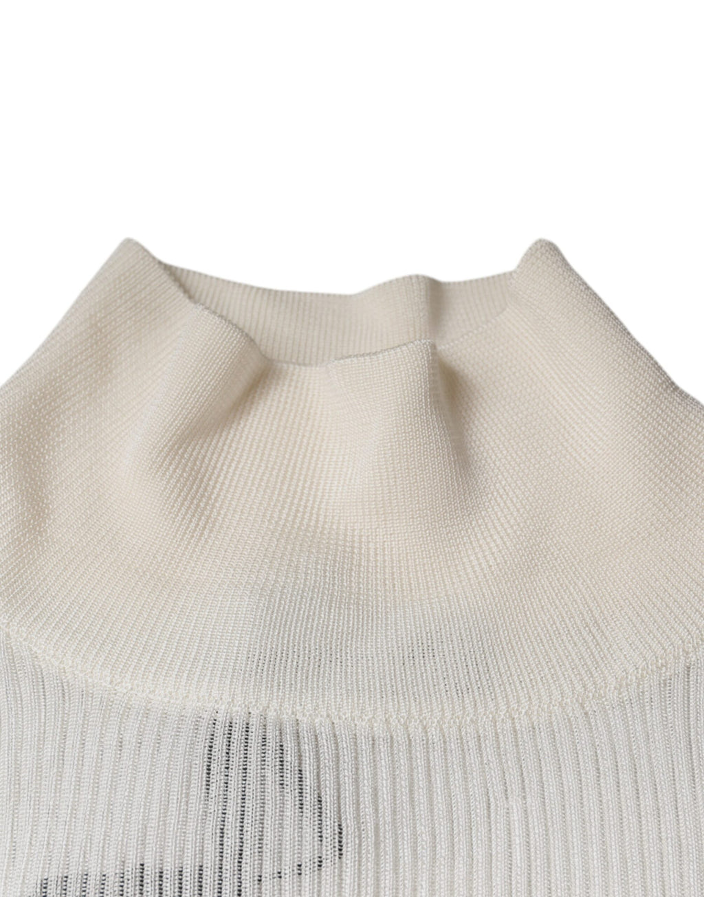 Pull à col roulé blanc pour homme de Dolce & Gabbana, pull-over en laine à manches longues, élégant et confortable.