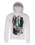 Sweat à capuche blanc en coton Dolce & Gabbana Caesar, pull-over décontracté avec capuche et logo discret.