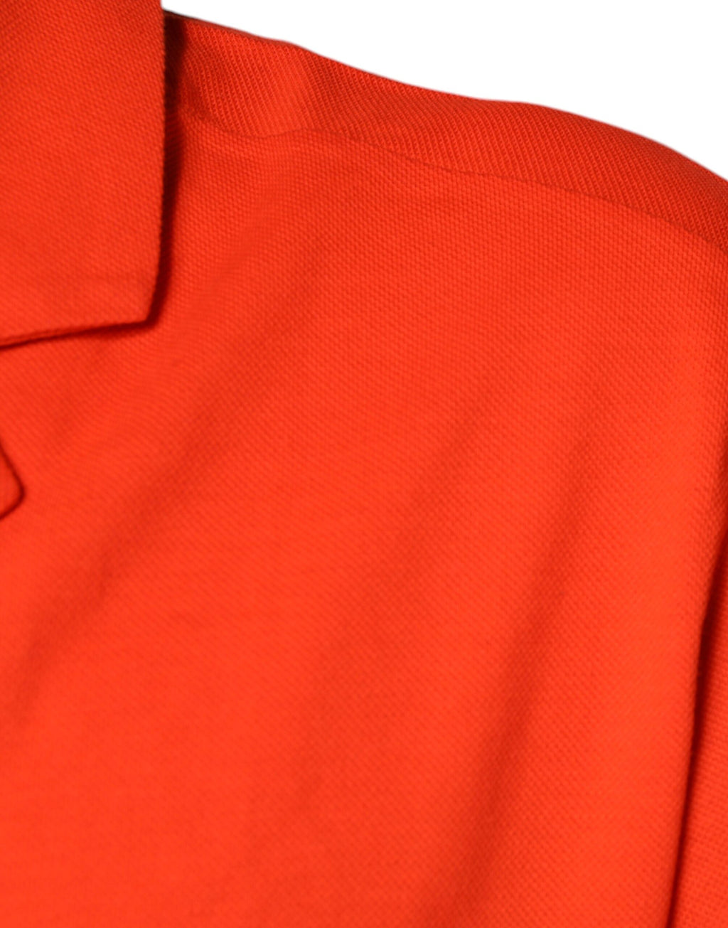 Chemise polo décontractée en coton orange de Dolce & Gabbana, avec boutons et style casual.