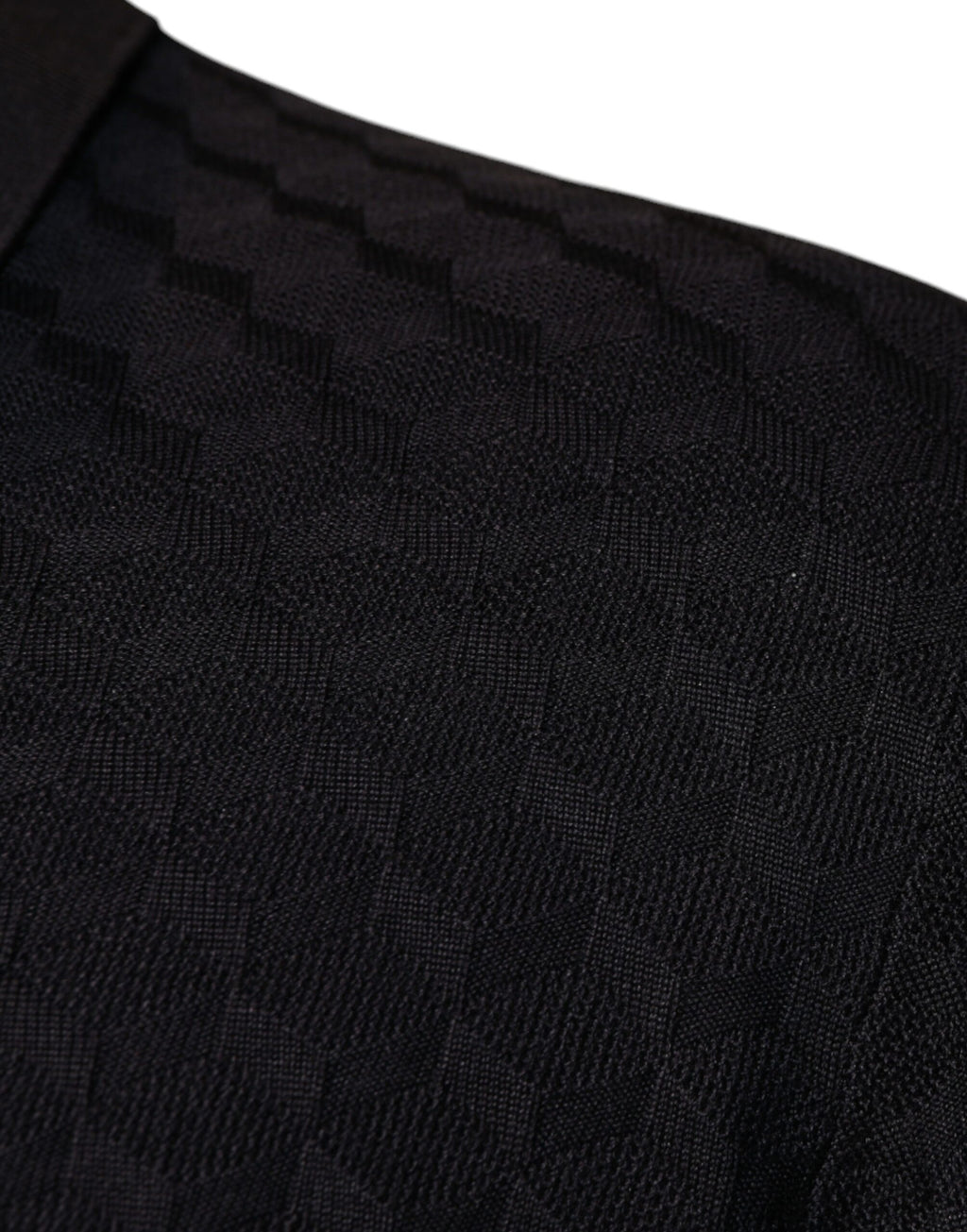 Chemise Dolce & Gabbana en soie multicolore avec col et boutons, vue de face.