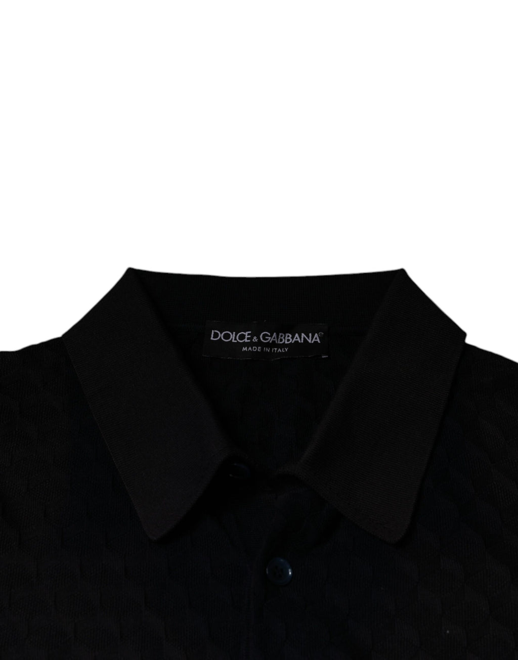 Chemise Dolce & Gabbana en soie multicolore à col et boutons, vue frontale.