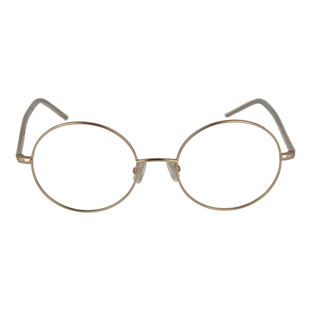 Lunettes en titane doré Hugo Boss avec monture en verre pour un style élégant et moderne.