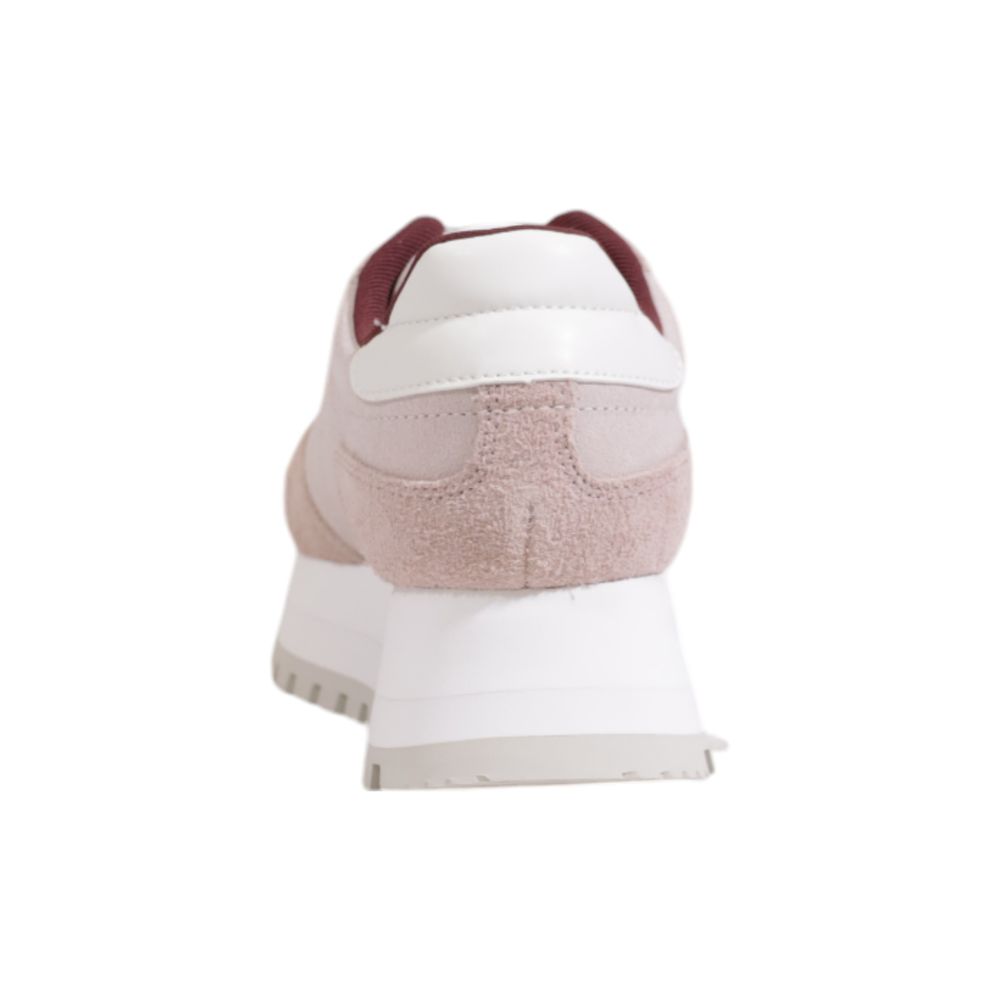 Sneakers basses en cuir violet de Calvin Klein Jeans, chaussures de sport élégantes pour homme et femme.