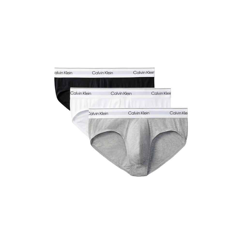 Culotte en coton grise de la marque Calvin Klein Underwear, sous-vêtements masculins confortables et élégants.