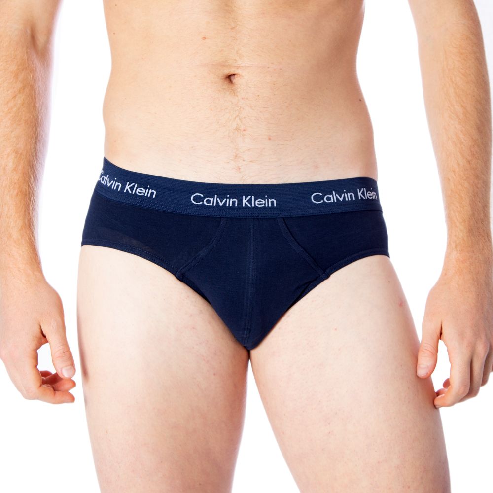 Culotte en coton bleu de Calvin Klein Underwear, sous-vêtements masculins confortables et élégants.