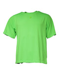T-shirt Dolce & Gabbana vert avec logo rond, manches courtes et col rond, style casual et élégant.