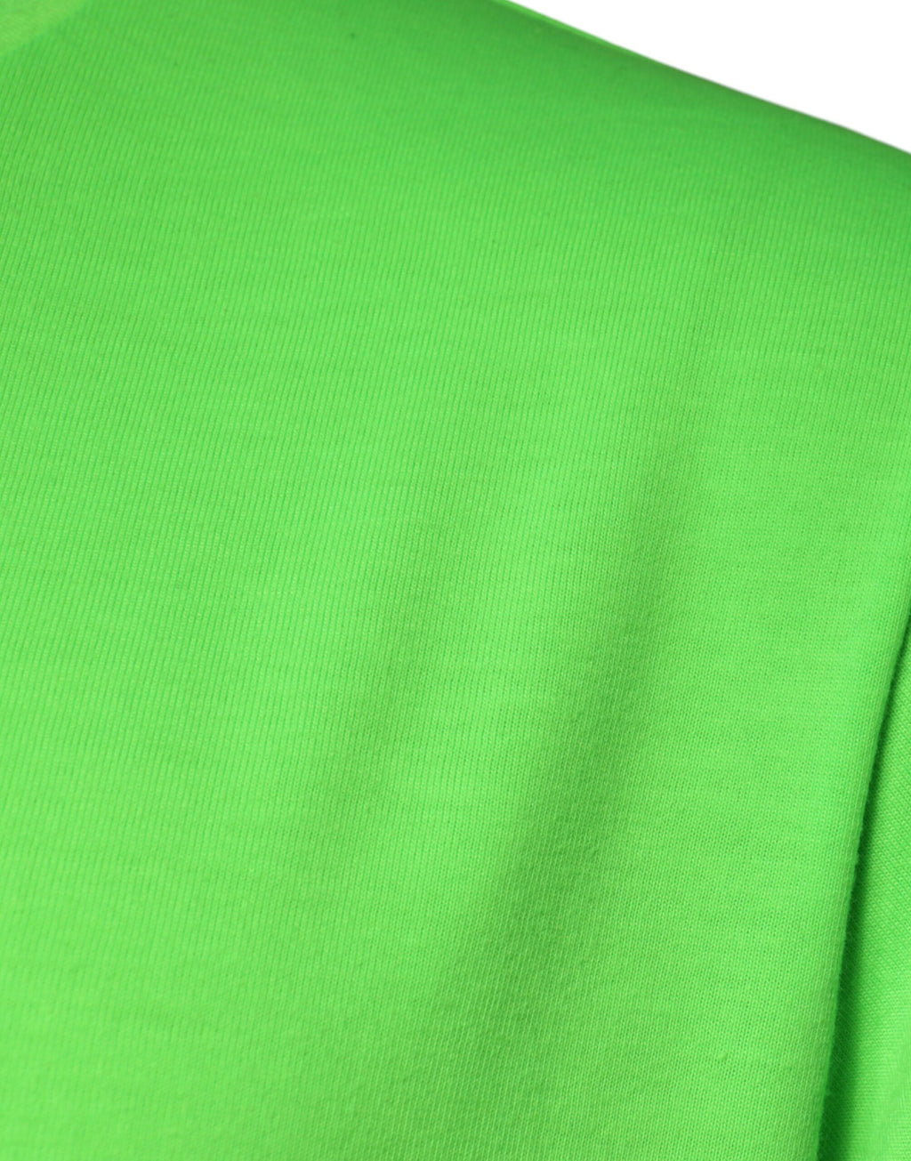 T-shirt Dolce & Gabbana vert avec logo rond, col rond et manches courtes, vue frontale.