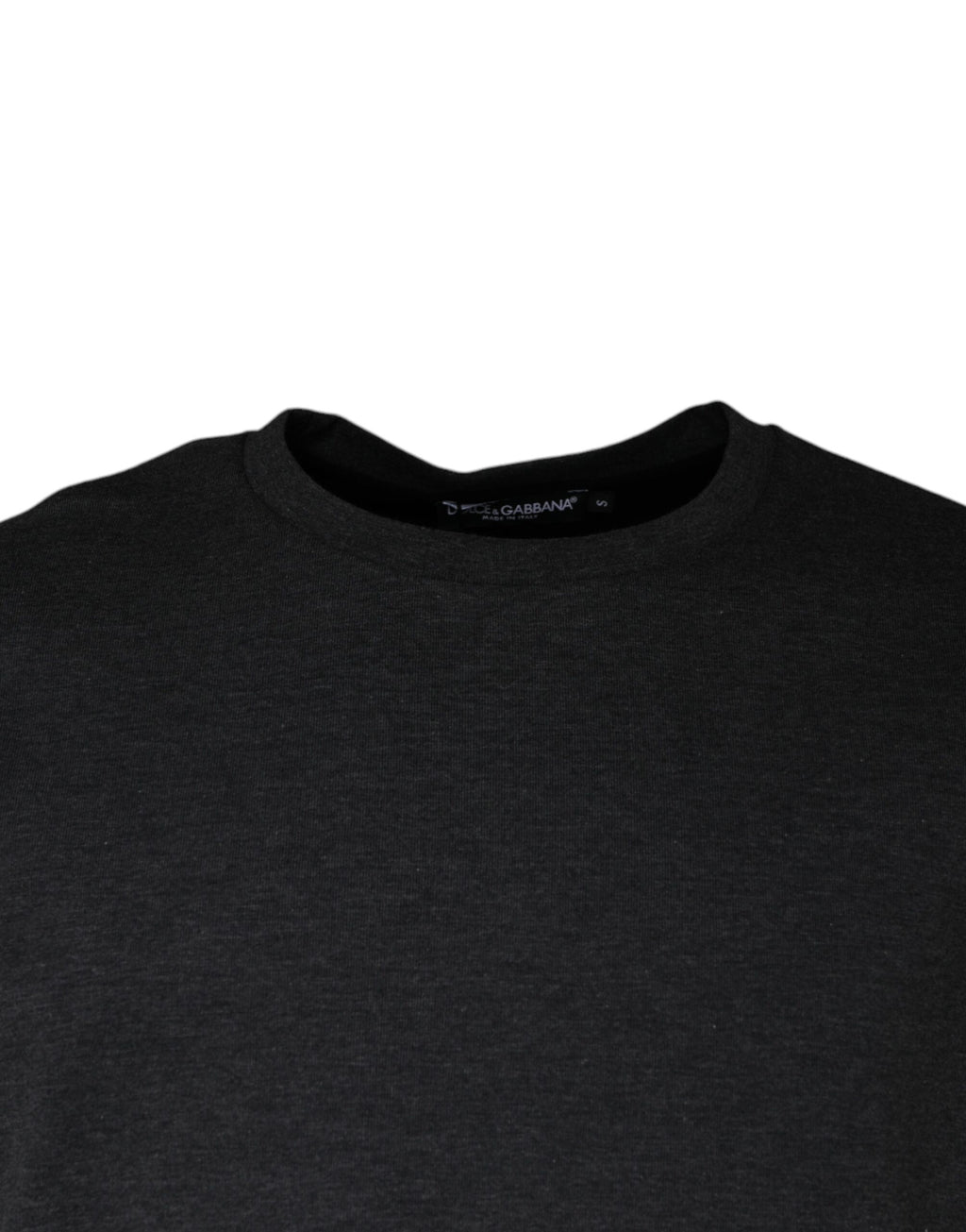 T-shirt à col rond camouflage gris foncé de Dolce & Gabbana, style décontracté et moderne, vue de face.