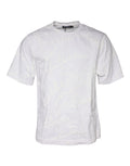 T-shirt blanc en coton Dolce & Gabbana avec logo imprimé, col rond et style décontracté visible sur l'image.