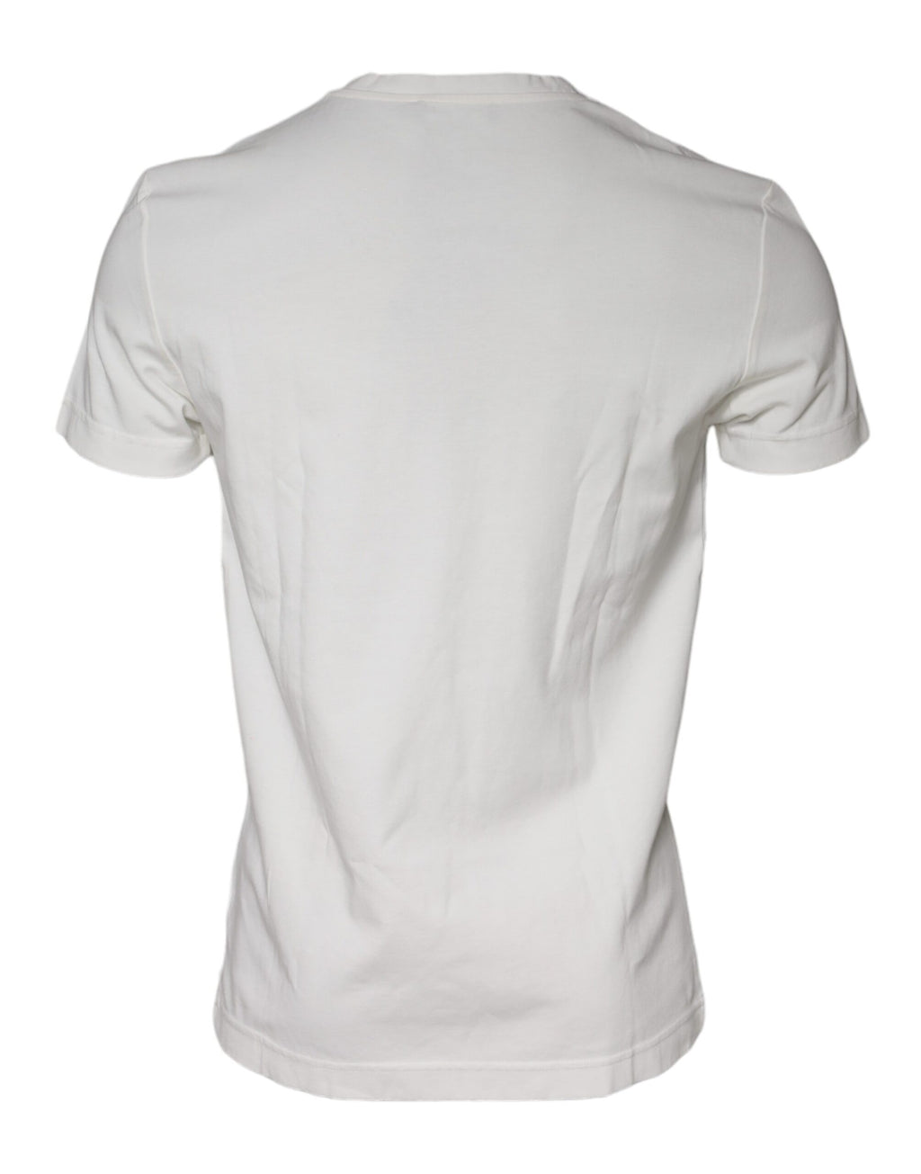 T-shirt blanc Dolce & Gabbana à manches courtes avec imprimé bandana en coton, mode élégante et décontractée