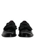 Chaussures mocassins en cuir noir pour homme de Dolce & Gabbana, chaussures formelles élégantes et sophistiquées.