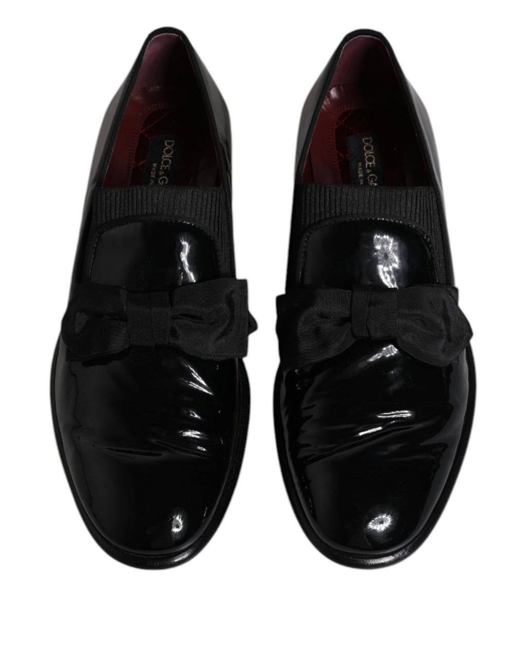 Chaussures habillées en cuir noir Dolce & Gabbana pour homme, mocassins élégants pour occasions formelles.