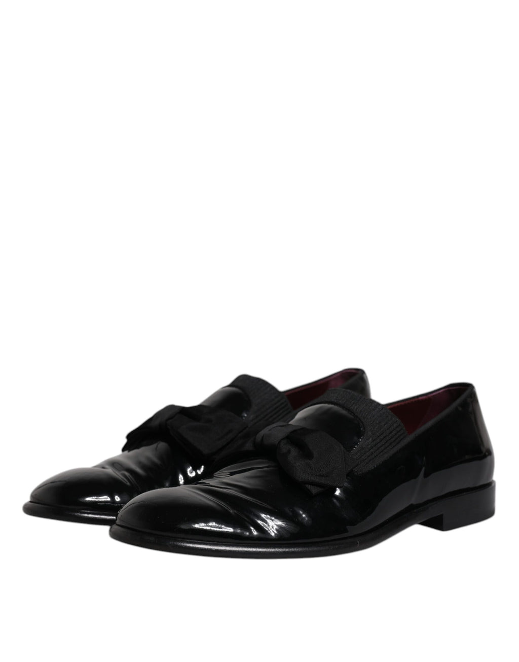 Chaussures hommes en cuir noir de luxe Dolce & Gabbana, mocassins formels élégants pour occasions spéciales.