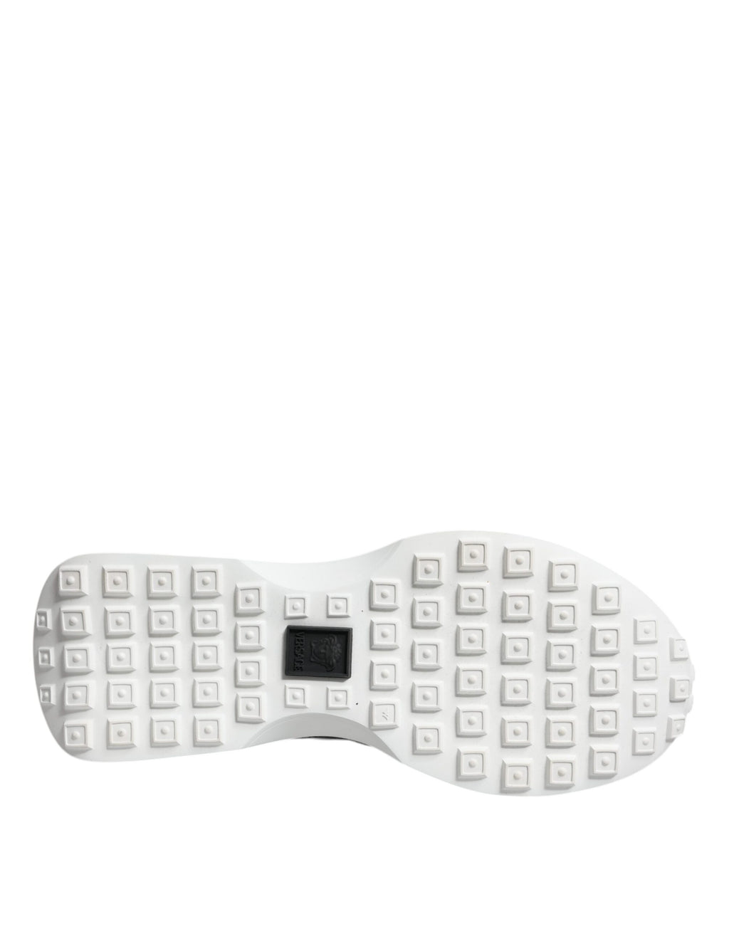 Chaussures basses Versace en toile noire avec motif Medusa, baskets en tissu quad pour homme.
