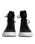 Chaussures sneakers montantes en nylon noir Dolce & Gabbana Galileo, chaussures de sport élégantes pour homme