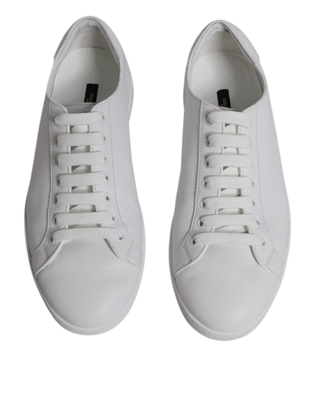 Chaussures sneakers basses blanches Dolce & Gabbana Saint Tropez pour homme, vue de face