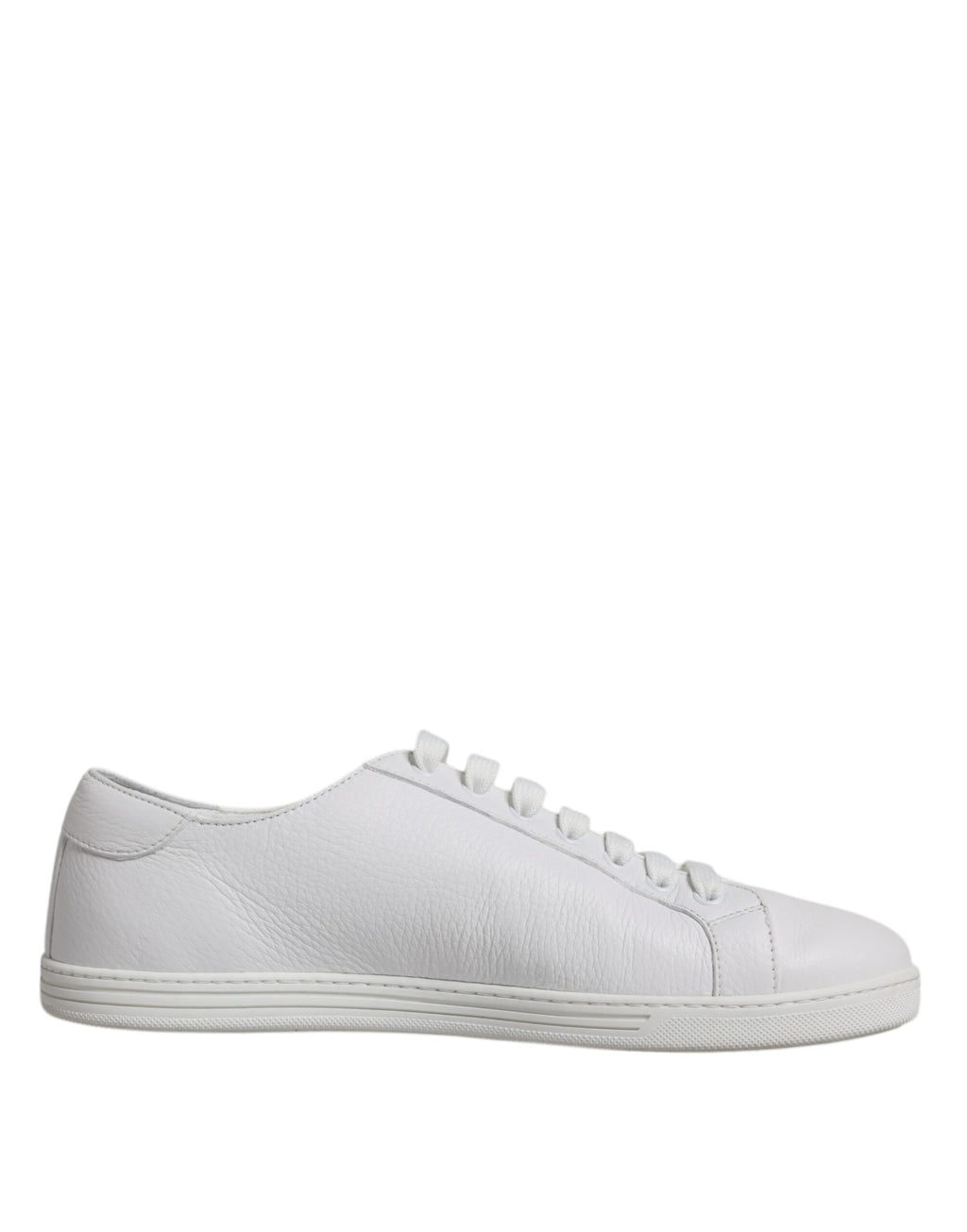Chaussures sneakers basses blanches Dolce & Gabbana Saint Tropez pour homme, vue de face