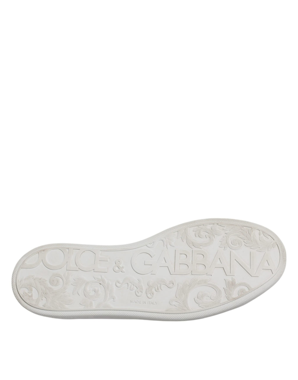 Chaussures sneakers basses blanches pour homme Dolce & Gabbana Saint Tropez, détail en cuir et design élégant.